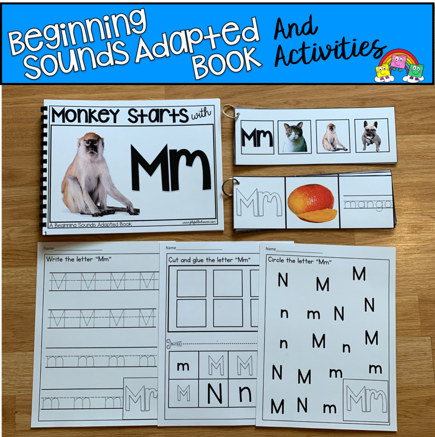"Monkey Starts With M" (Beginning Sounds Book And Activities