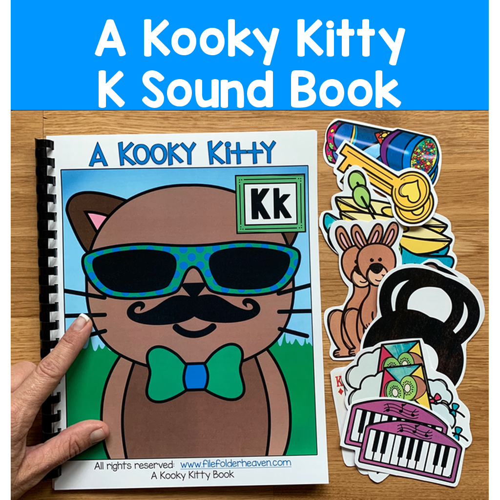 "A Kooky Kitty" Adapted Books And Activities (K Sound)