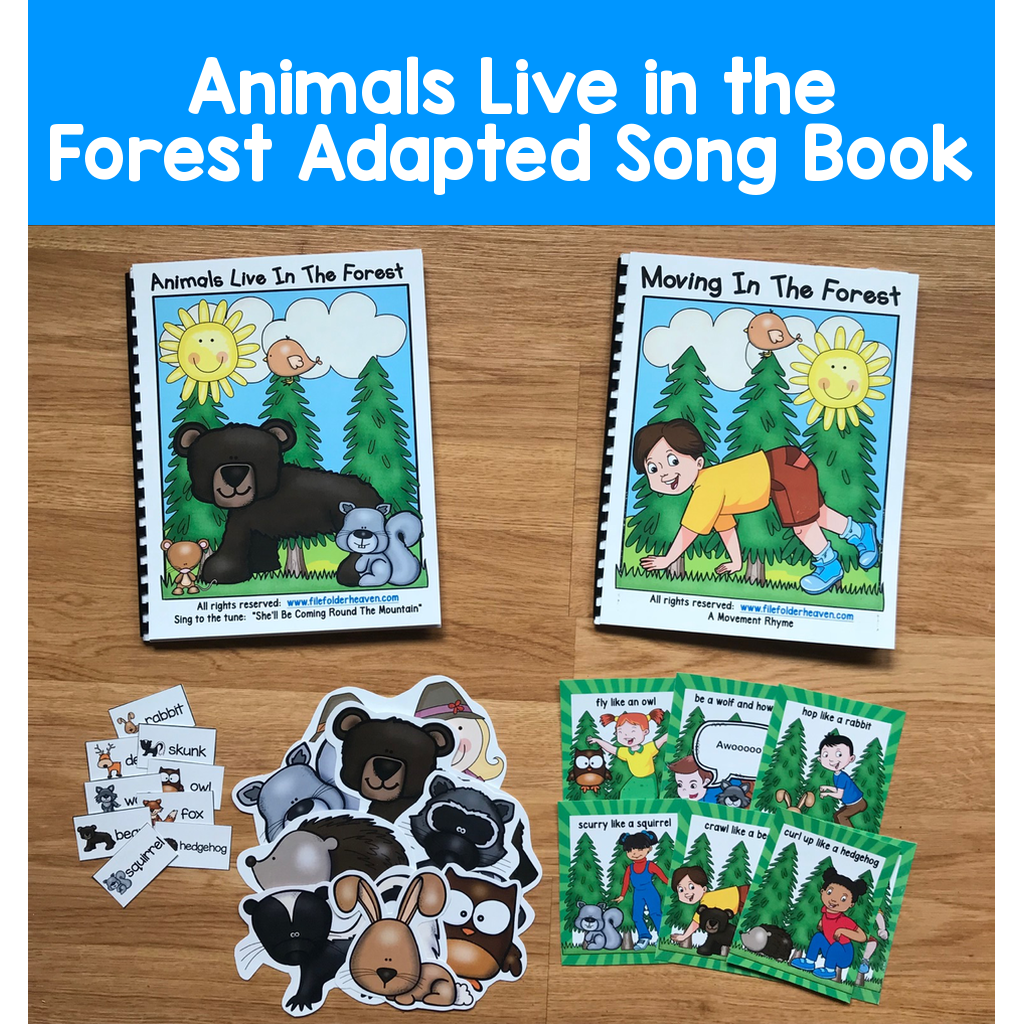 "Animals Live in the Forest" Adapted Song Book