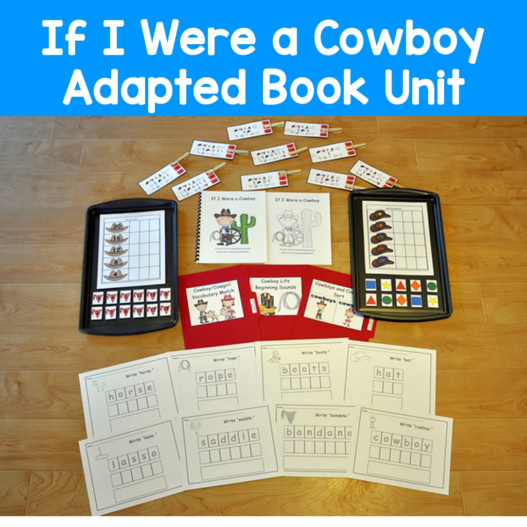If I Were a Cowboy New Adapted Book Unit