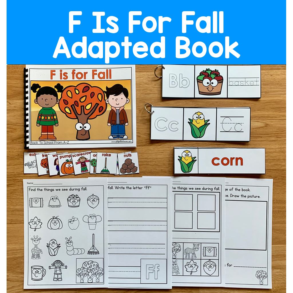 "F Is For Fall" Adapted Book And Activities