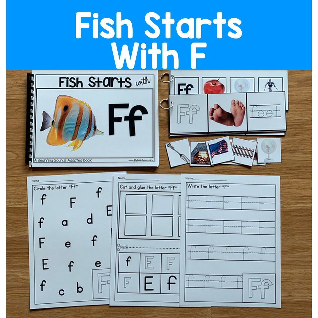 "Fish Starts With F" (Beginning Sounds Adapted Book)