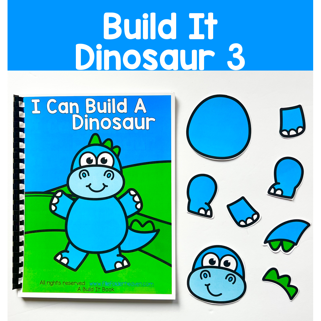Build It Adapted Book: I Can Build A Dinosaur 3