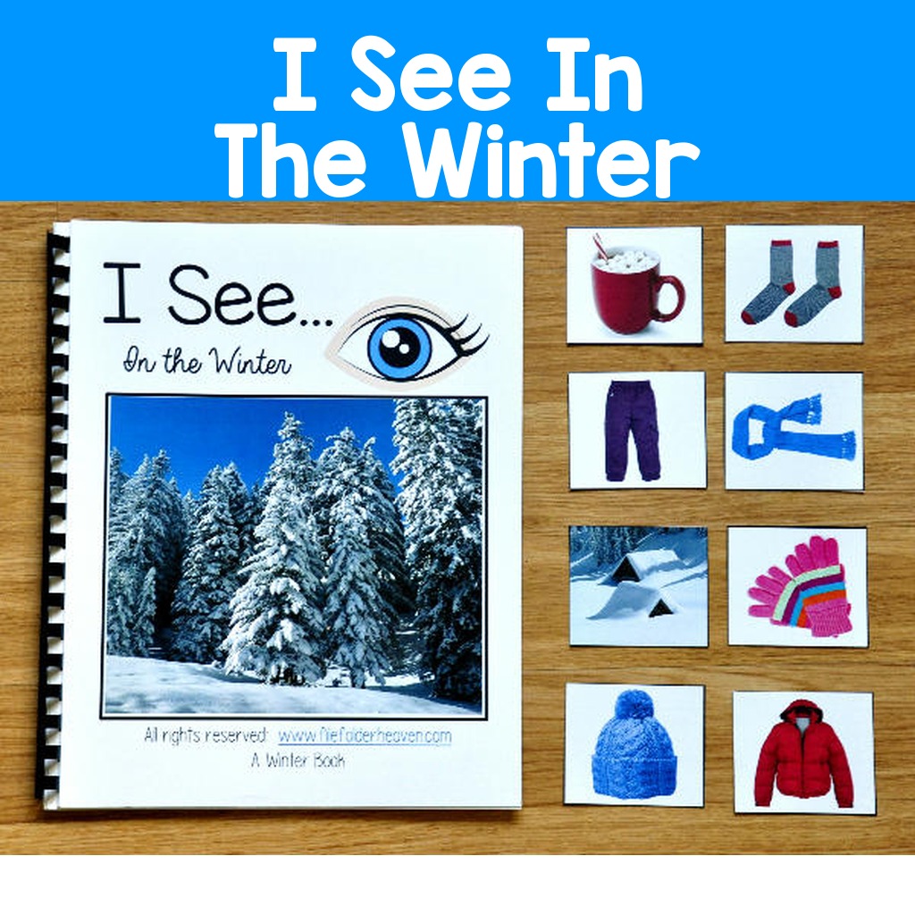 "I See" In the Winter Adapted Book (w/Real Photos)