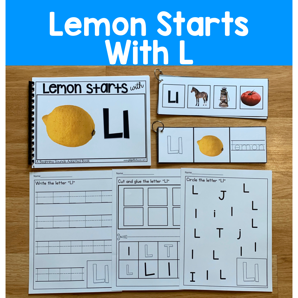 "Lemon Starts With L" (Beginning Sounds Book And Activities)