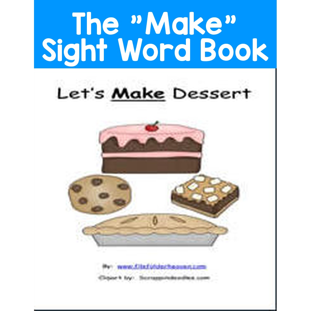 The "Make" Sight Word Adapted Book