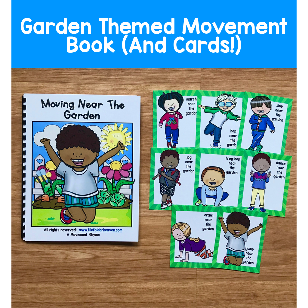 Garden Themed Movement Book (And Cards!)