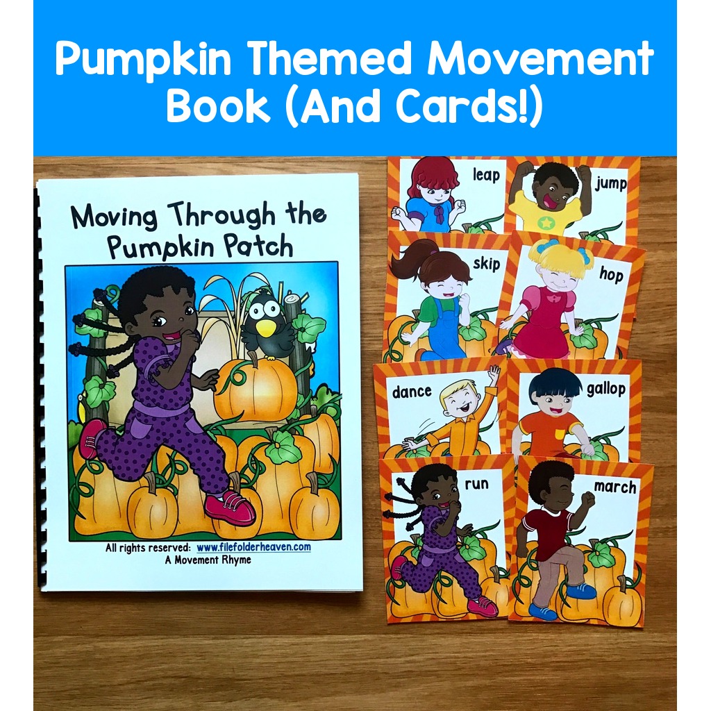 Pumpkin Themed Movement Book (And Cards!)