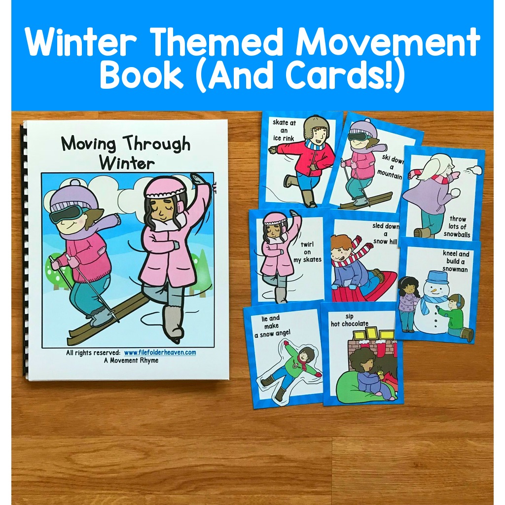 Winter Themed Movement Book (And Cards!)