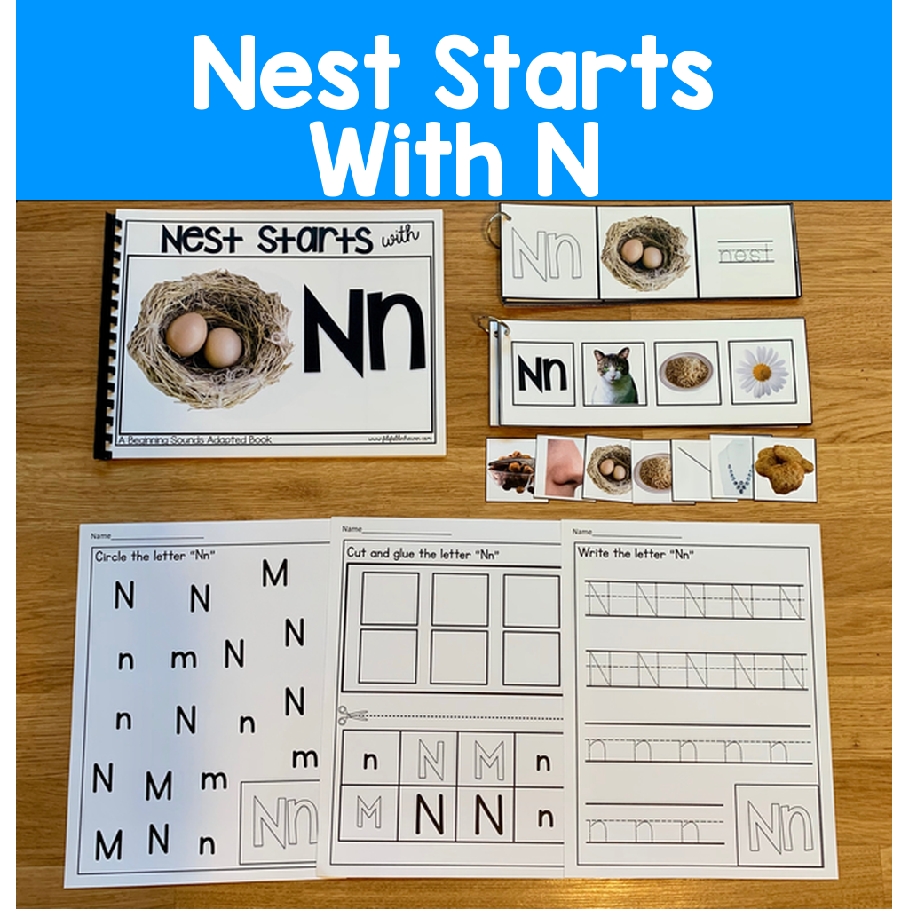 "Nest Starts With N" (Beginning Sounds Book And Activities)