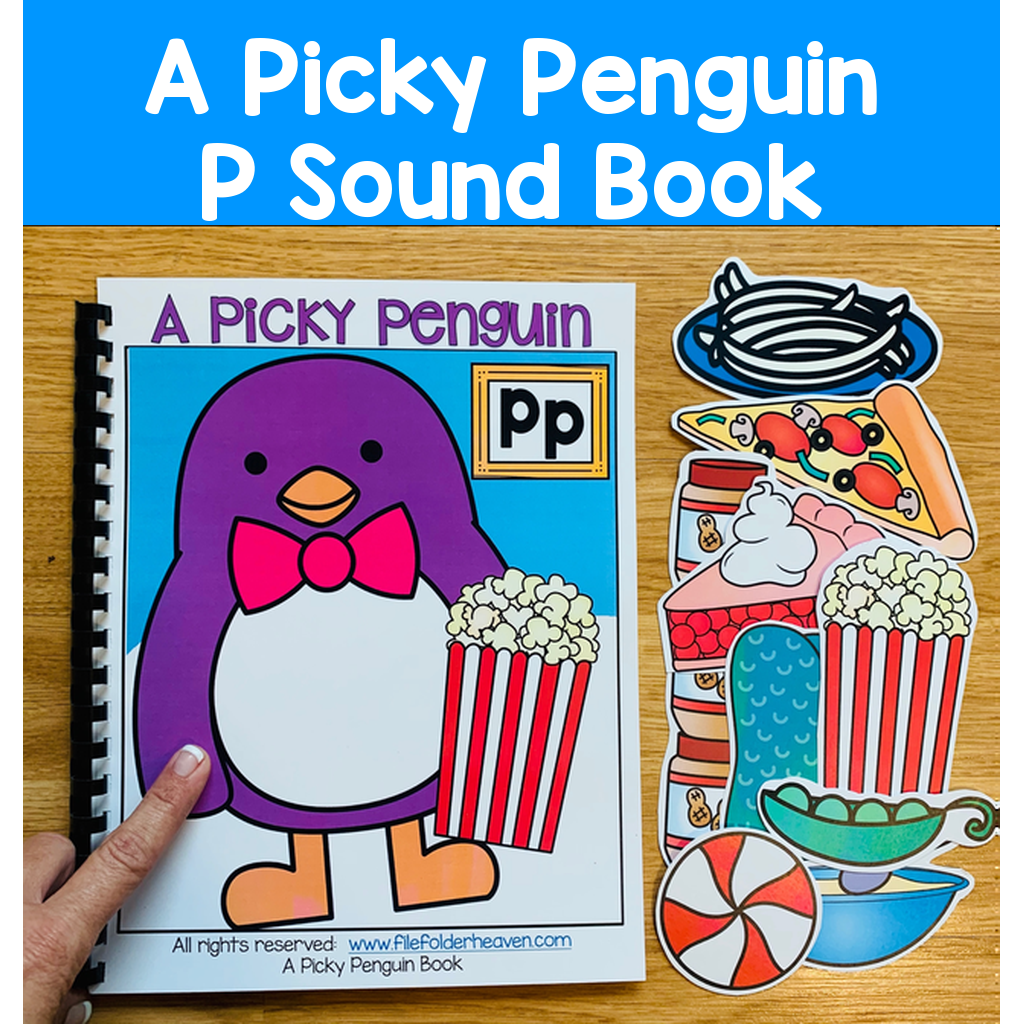 "A Picky Penguin" Adapted Book And Activities (P Sound)