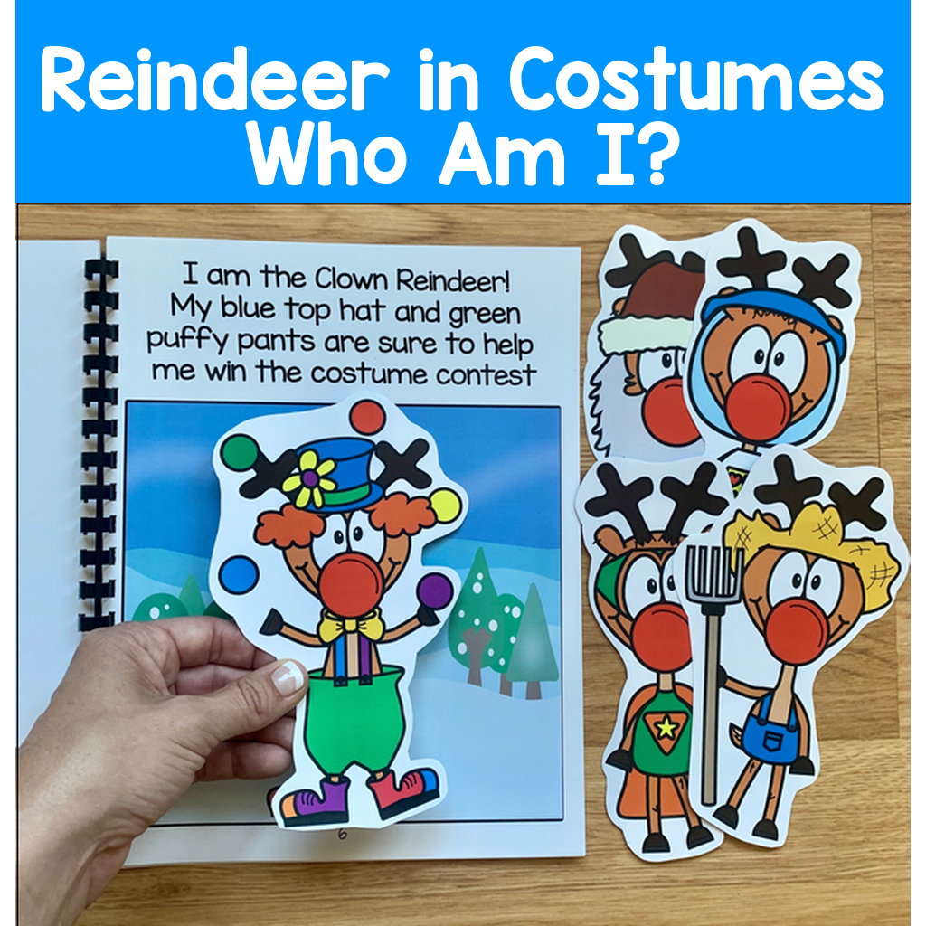 "Reindeer In Costumes: Who Am I?"