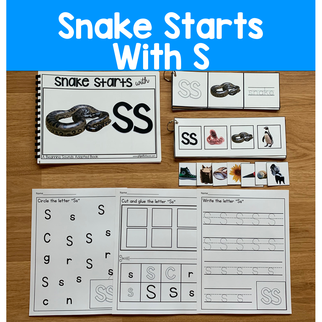 "Snake Starts With S" (Beginning Sounds Adapted Book)