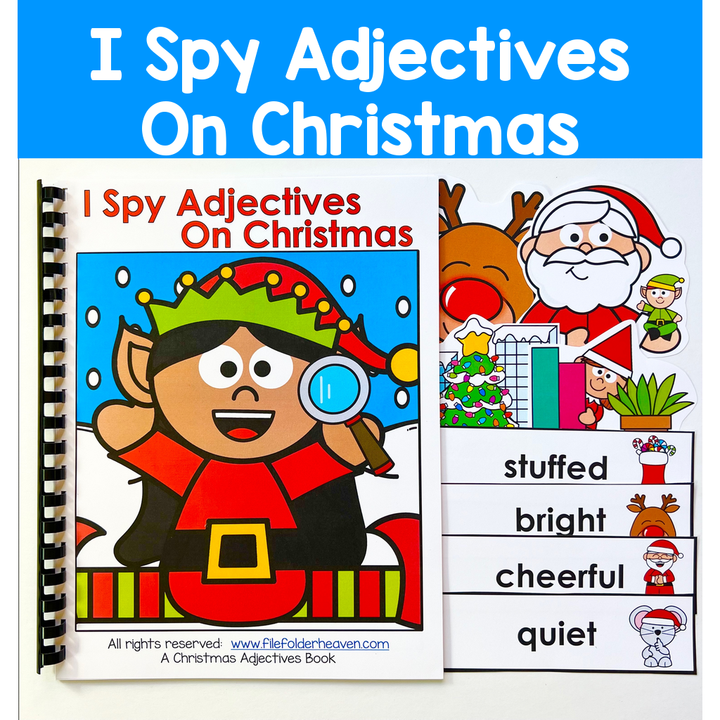 Christmas Adapted Book: I Spy Adjectives On Christmas