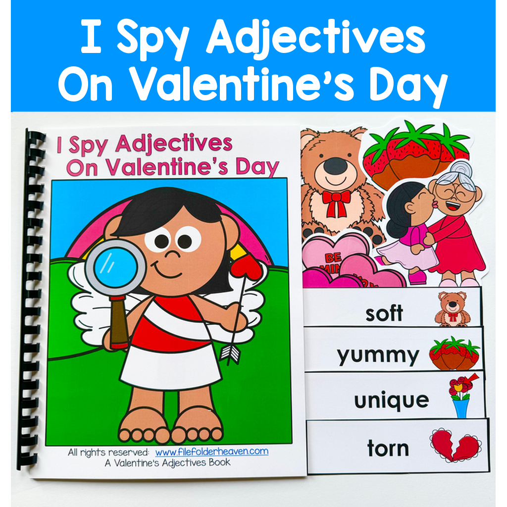 I Spy Adjectives On Valentine's Day