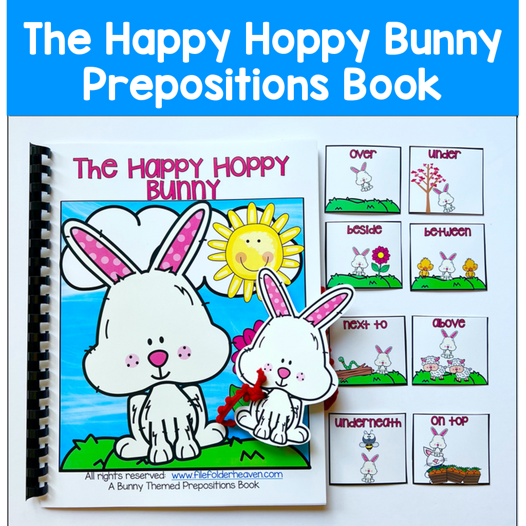 "The Happy Hoppy Bunny" Prepositions Book And Activities