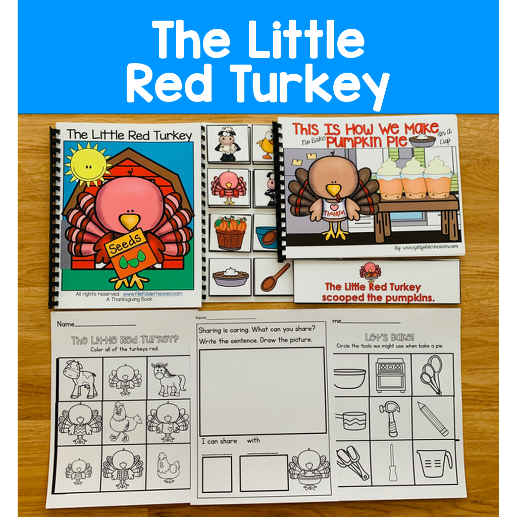 Turkey Adapted Books And Activities: "The Little Red Turkey"