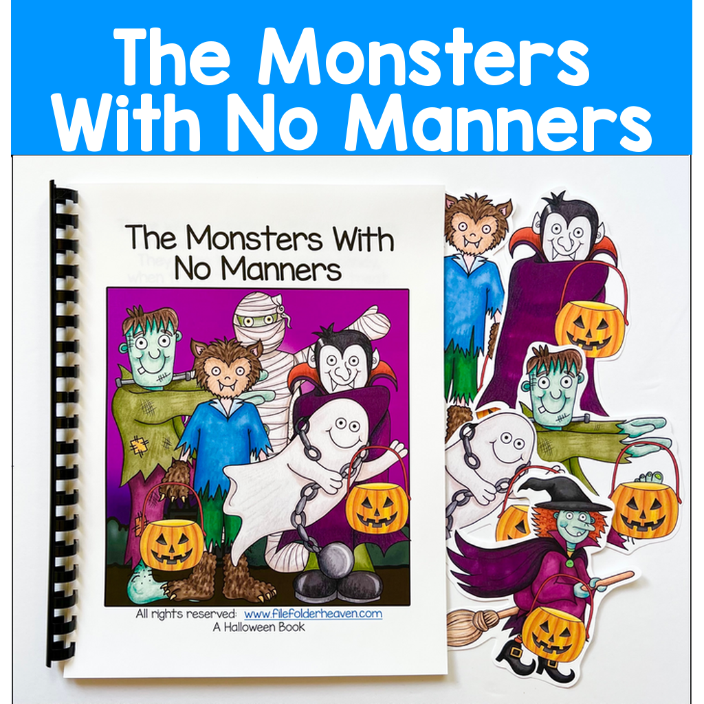 "The Monsters With No Manners" Adapted Book and Activities