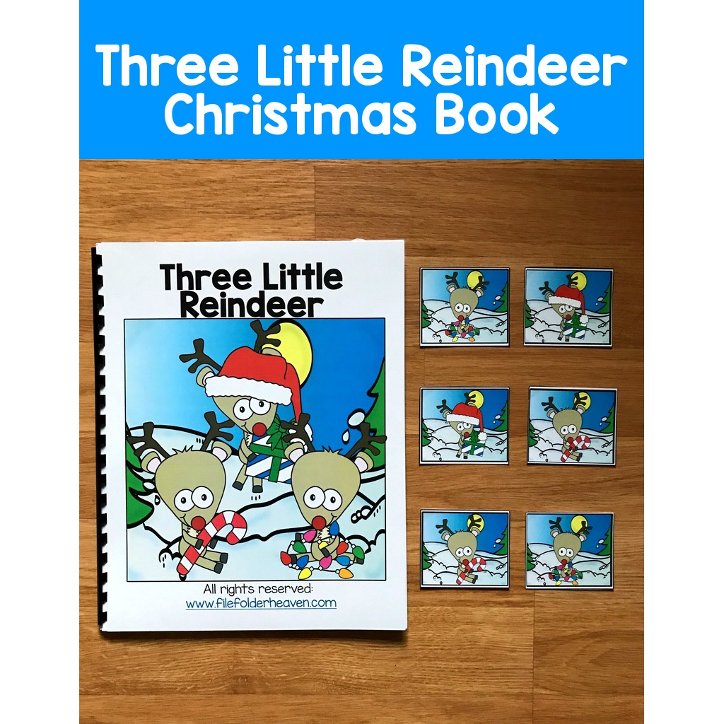 Christmas Adapted Book:  "Three Little Reindeer"
