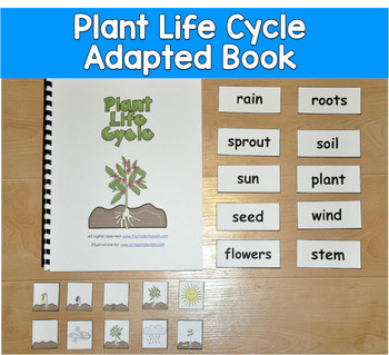 Plant Life Cycle Adapted Book Unit | Spring Vocabulary File Folder Games | SPED