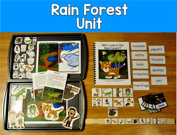 Rain Forest Adapted Books Unit | Vocabulary | Who Lives In The Rain Forest