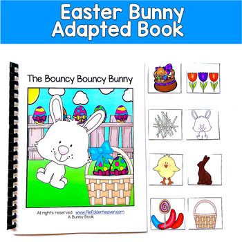 Easter Bunny Adapted Book | Spring Vocabulary Sequencing Sorting | SLP SPED
