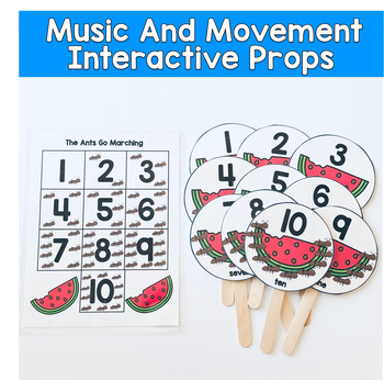 The Ants Go Marching | Music and Movement Math Props for Circle Time