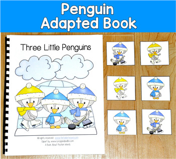 Penguin Adapted Book | Position Words First Last Middle | SLP SPED Autism PreK