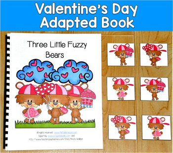 Valentine's Bear Adapted Book | Position Words Concepts | SLP SPED Autism PreK