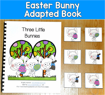 Easter Bunny Adapted Book | Position Words First Last Middle | SLP SPED Autism