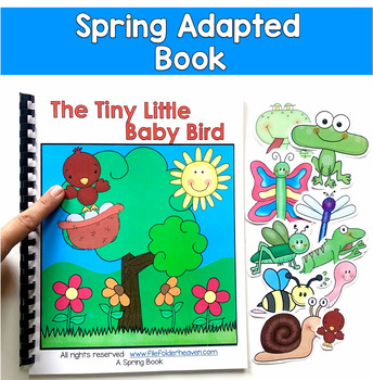 Spring Adapted Book: Baby Bird | WH Questions, Movement | Pre-K SPED