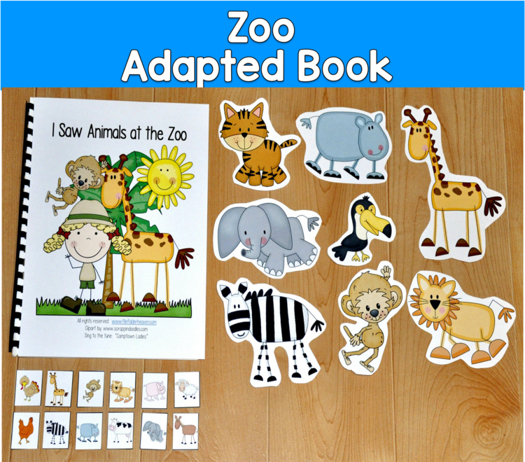 Zoo Adapted Book | I Saw Animals at the Zoo