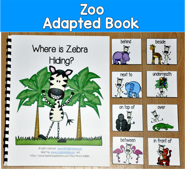 Zoo Adapted Book | Where Is Zebra Hiding?