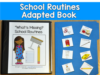 What's Missing? Adapted Book for Special Education | School Routines | Autism