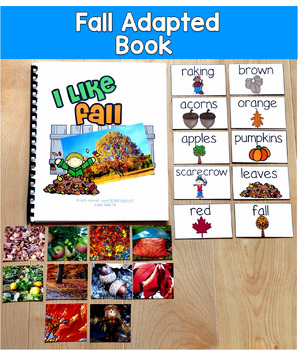 Fall Adapted Book with Real Photos | Fall Vocabulary | SLP Special Education