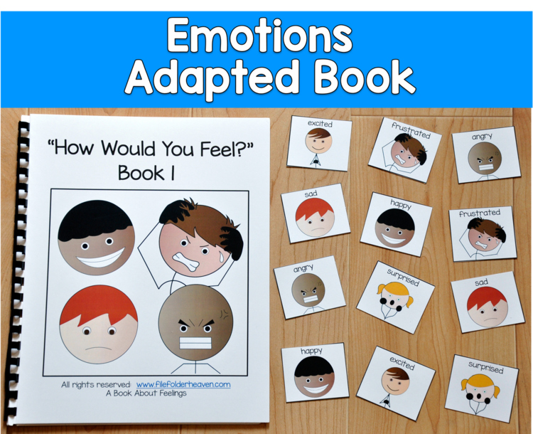 Emotions & Feelings Adapted Book | SEL Speech Therapy Special Education