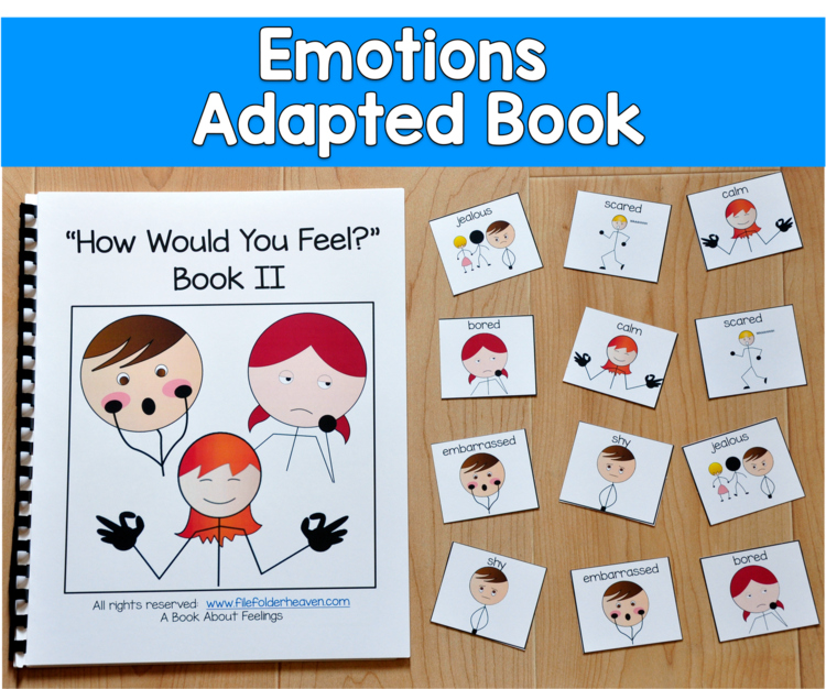 Emotions & Feelings Adapted Book 2 | SEL Speech Therapy Special Education
