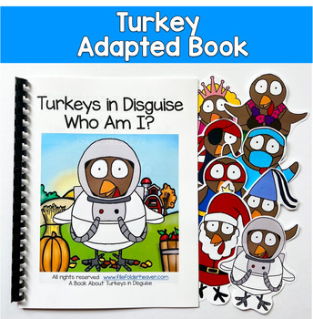 Turkey Adapted Book | Turkeys In Disguise, Who Am I?| Wh Questions Autism SPED