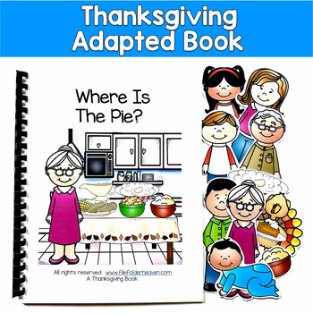 Thanksgiving Adapted Book | WH Questions Sequencing | SLP SPED Autism PreK