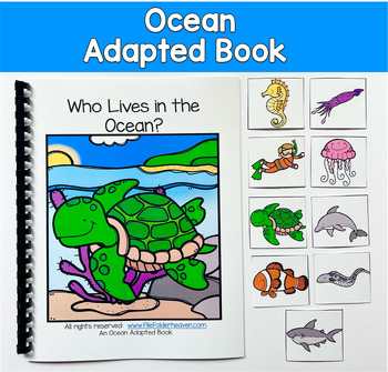 Ocean Adapted Book and Vocabulary Activities: Who Lives in the Ocean?
