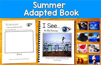 Summer Adapted Book Real Photos | Inferencing Riddles Wh Questions | SLP SPED