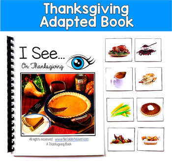 Thanksgiving Adapted Book Real Photos | Inferencing Riddles Wh Questions | SLP