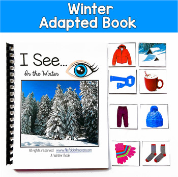 Winter Adapted Book | Making Inferences Real Photos | SLP SPED Autism PreK