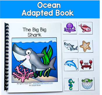 Ocean Adapted Book & Vocabulary Activities | The Big Big Shark