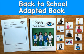Back to School Making Inferences Adapted Book | Real Photos | I See People