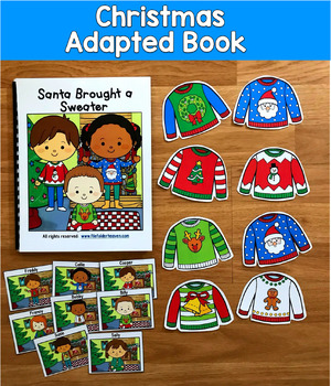 Christmas Adapted Book | Wh Questions Inferencing Wants Needs | SLP SPED Autism