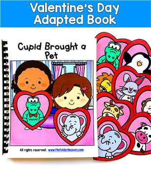 Valentine's Day Adapted Book | Wh Questions Inferencing | SLP SPED Autism