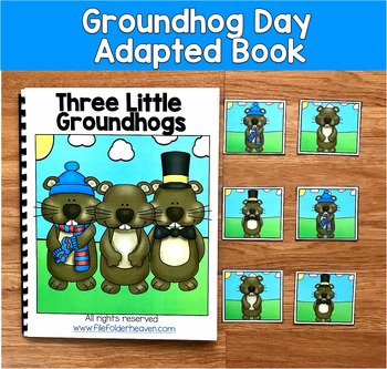 Groundhog Day Adapted Book | Position Words Concepts | SLP SPED Autism PreK
