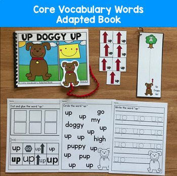 Core Vocabulary Adapted Book: "Up Doggy Up!" Core Word Up