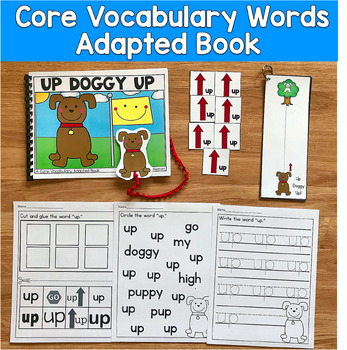 Core Vocabulary Adapted Book: "Up Doggy Up!" Core Word Up